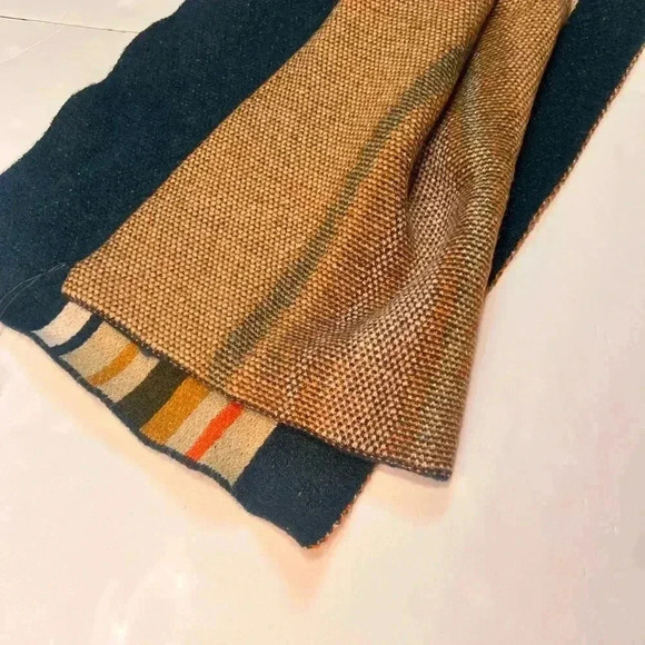 NWT- United by Blue Multi Stripe Recycled Scarf- Color Teal (Sold Out) - Picture 9 of 12